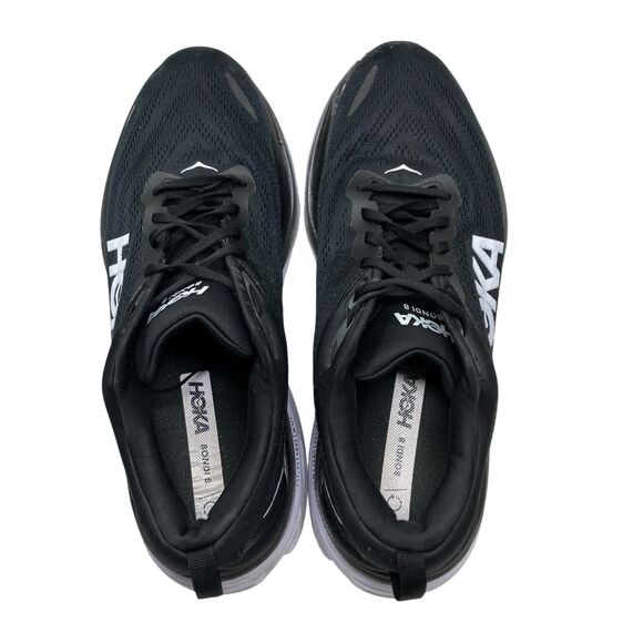 Hoka One One Sneakers Mens 13 D Black Bondi 8 Classic Running Shoes 1123202 BWHT main image 7